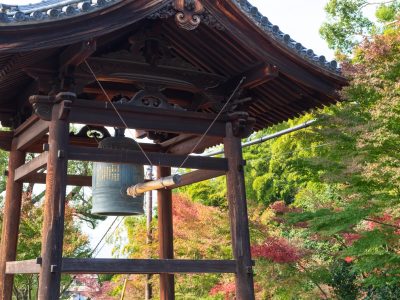 お寺の鐘　時報　除夜の鐘　銅鐸　京都　仏教